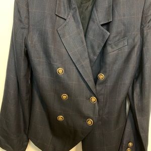 Navy blue kasper blazer